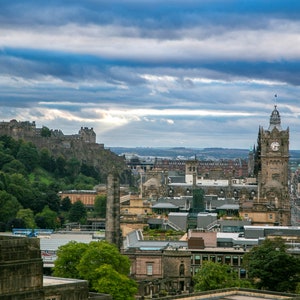 Edinburgh Skyline with Balmoral Clock Tower