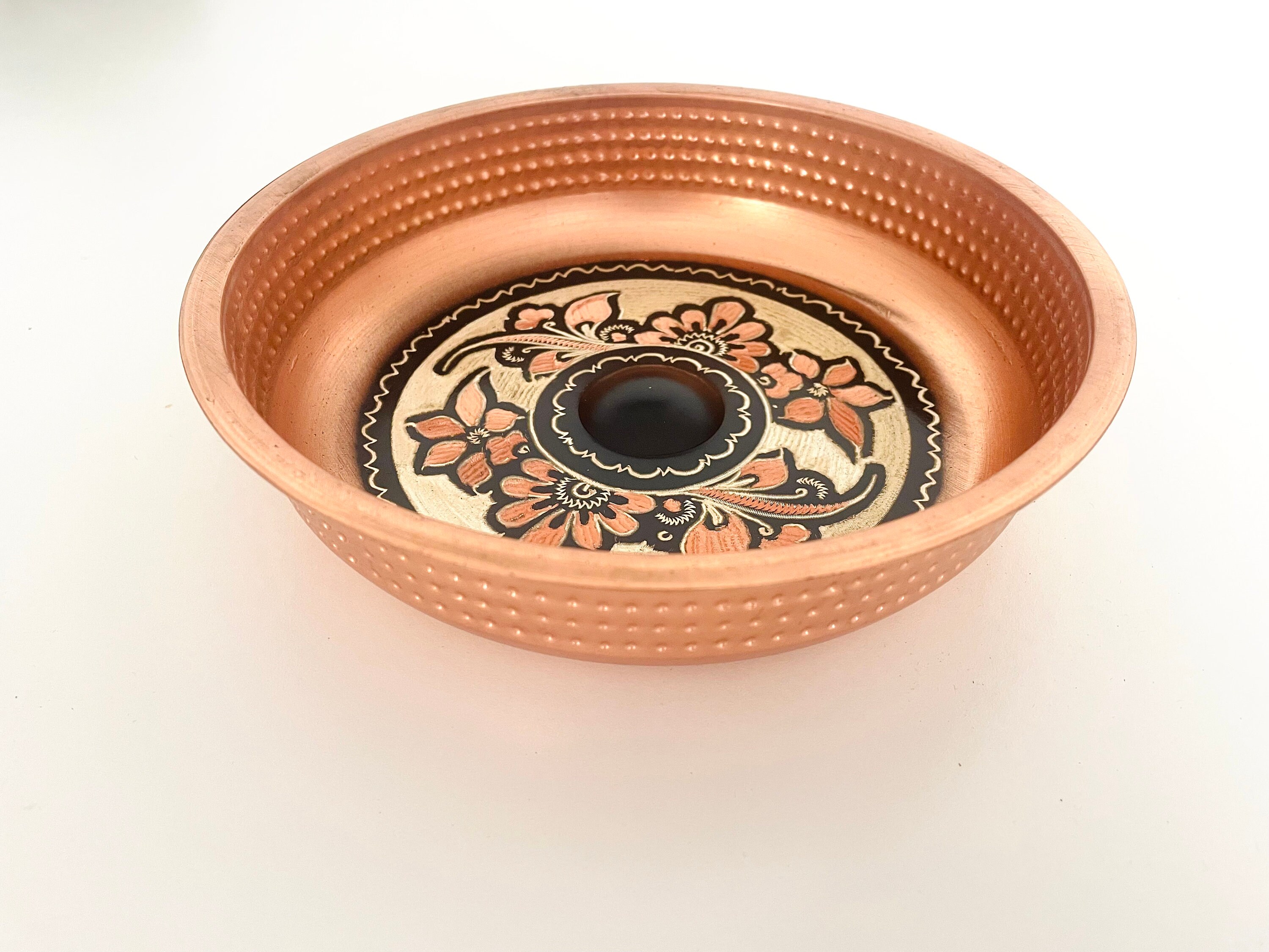 Copper Bath Bowl, Handmade Turkish Bowl, Copper Bowl, Embroidered Bowl, Turkish Bath - Etsy