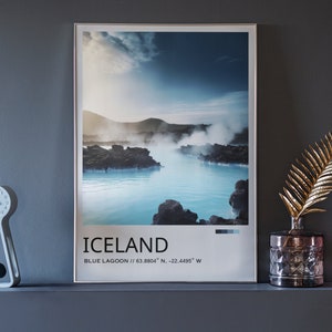Iceland Blue Lagoon Print, Blue Lagoon Art, Iceland Print, Blue Lagoon, Iceland Painting, Trendy Wall Art, Home Decor, Blue Lagoon Art