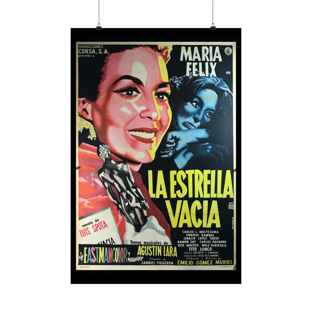 María Félix, Estrella Vacia, Agustin Lara Movie Poster, MEXICO - Etsy