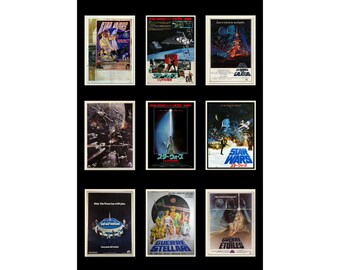 Series of Foreign Star Wars Movie Poster Replica Print