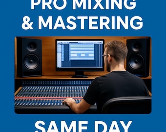 Servicio de mezcla y masterización profesional: entrega el mismo día / Audio listo para radio para artistas y productores