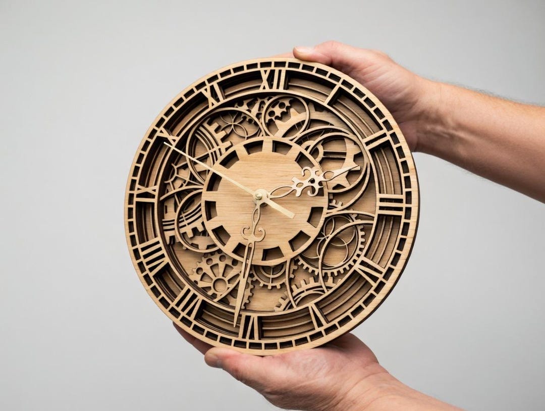 Unique 10" GEAR CLOCK - Etsy