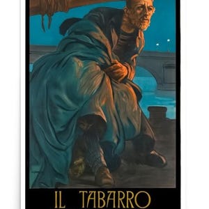 Il Tabarro Musik von G. Puccini Vintage Unterhaltungstheater Poster Memory Edition, Matte Papier Wohnkultur Druck Bild, Oper Poster