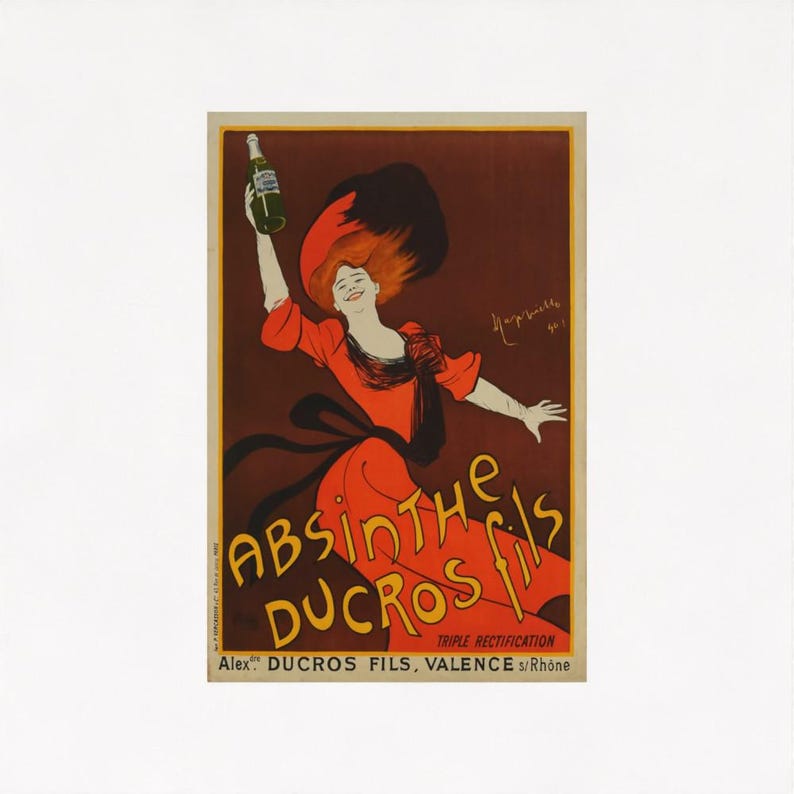 Vintage Absinthe Ducros Fils Poster, Leonetto Cappiello Print - Etsy