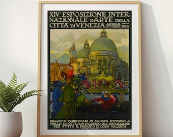 Vintage  Italian Ad, General Insurance Venice Poster Italy 1932 Marcello Dudovich Art Deco Period Italian Financial Services Advertisement