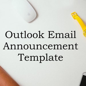 Outlook Email Template | Email Template for Corporate Announcements, Event Invites, Posts, and More | Easy Template for Quick Communications