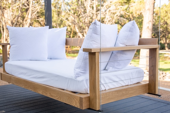 White oak cheap porch swing