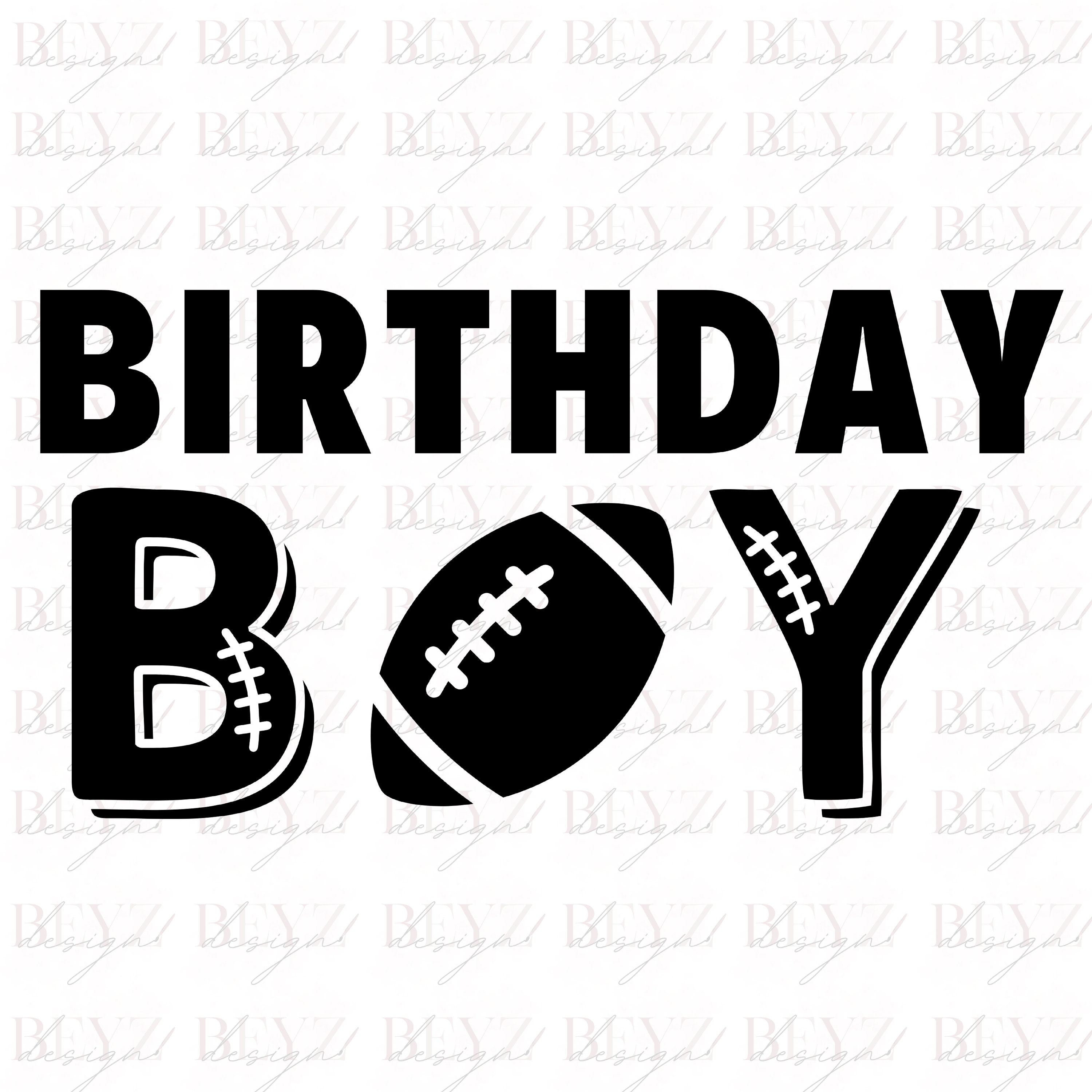 Football Birthday Boy, Football Birthday Svg, Football Theme Birthday