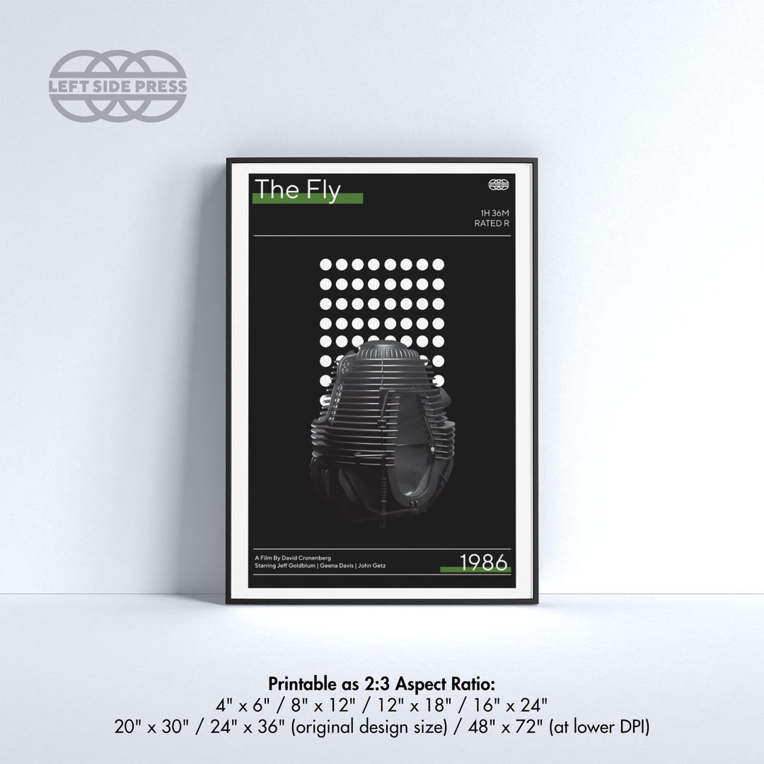The Fly | Minimalist Movie Poster | Modern Digital Download | Art Print ...