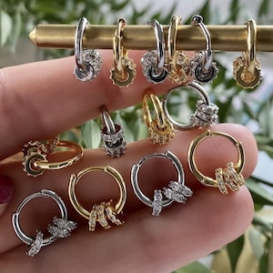 Circle Huggie Hoop Earring Ring Hoop Earring 925 Solid Sterling Silver Gold Plated Rhodium Plated Dainty Huggie Earring Mini Hoop Earring