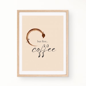 Wandkunst Küche Dekor Kaffee Poster Druck Geschenk für Kaffeeliebhaber Kaffee Poster Geschenk für Sie Einweihungsgeschenk