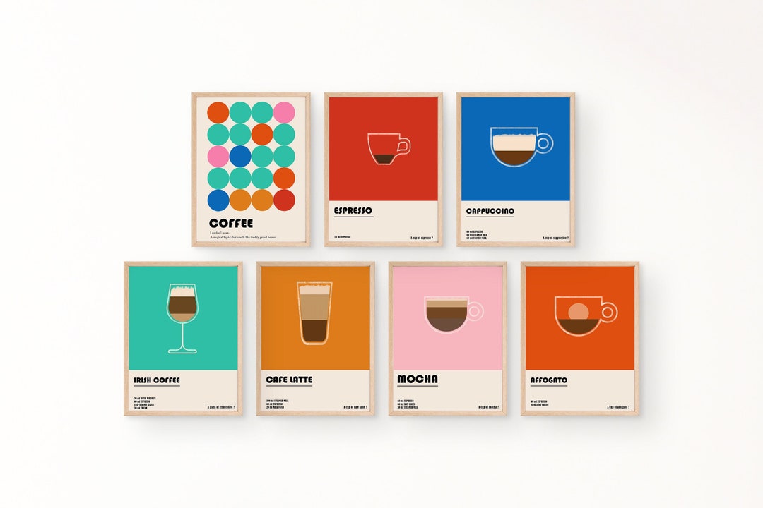 Kitchen Wall Art Room Decor Housewarming Gift Wall Decor Coffee Poster