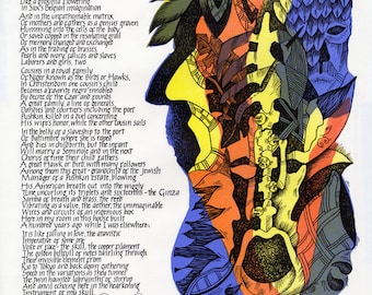 Ginza Samba: Letterpress Broadside Print by Robert Pinsky