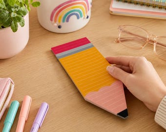 Bloc de notas para lápiz, bloc de notas para lista de tareas de 3 x 8 pulgadas, bloc de notas para escritorio de profesor y escuela, 35 hojas