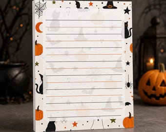 Halloween Notepad, Classic Spooky Notes Pad, 4.25 x 5.5, 50 Sheets