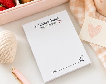 Little Note Notepad, Lunchbox and Encouragement Notes, 4.25 x 5.5, 50 Sheets