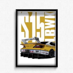 Digitales Download Poster von NISSAN S15 LBWK