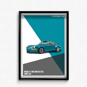 Porsche 911 RSR Poster Digital Download PNG
