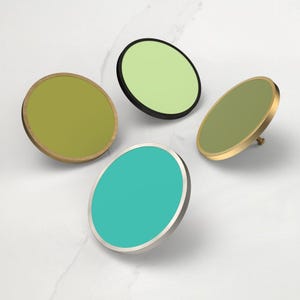 Große grüne Möbelknöpfe, 20 Schattierungen von Grün, bunte Möbelknäufe für Schränke, Schubladen, Türen, Küche, Schlafzimmer, Wohnzimmer