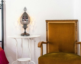 Lampe de chevet à motif marocain, lampe de chevet turque
