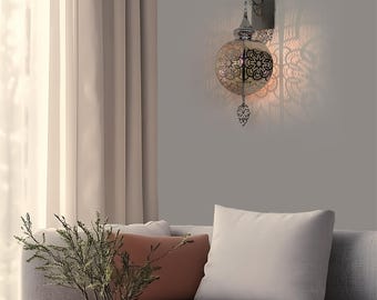 Wall Sconce Light - Moroccan Design - Turkish Pattern - Home Decoration