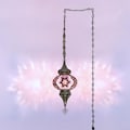 Turkish Mosaic Hanging Lamp Moroccan Pendant Lights Plug Cable Swicth Inculed