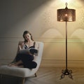 Moroccan Floor Lamp Shade Industrial Standing Light