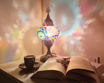 Turkish Mosaic Table Lamp Colorful Color