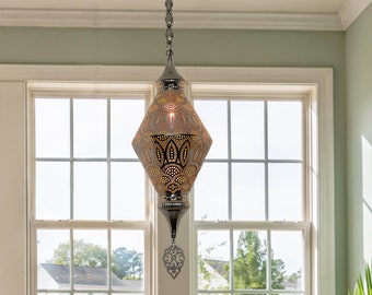 Lantern Moroccan Pendant Hallway Pattern Hanging Lamp