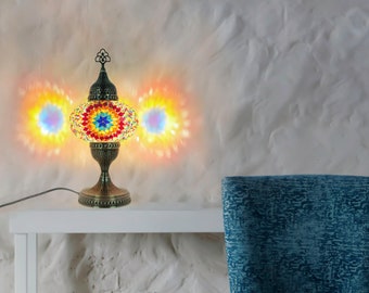 Turkish Mosaic Table Lamp Colorful Color