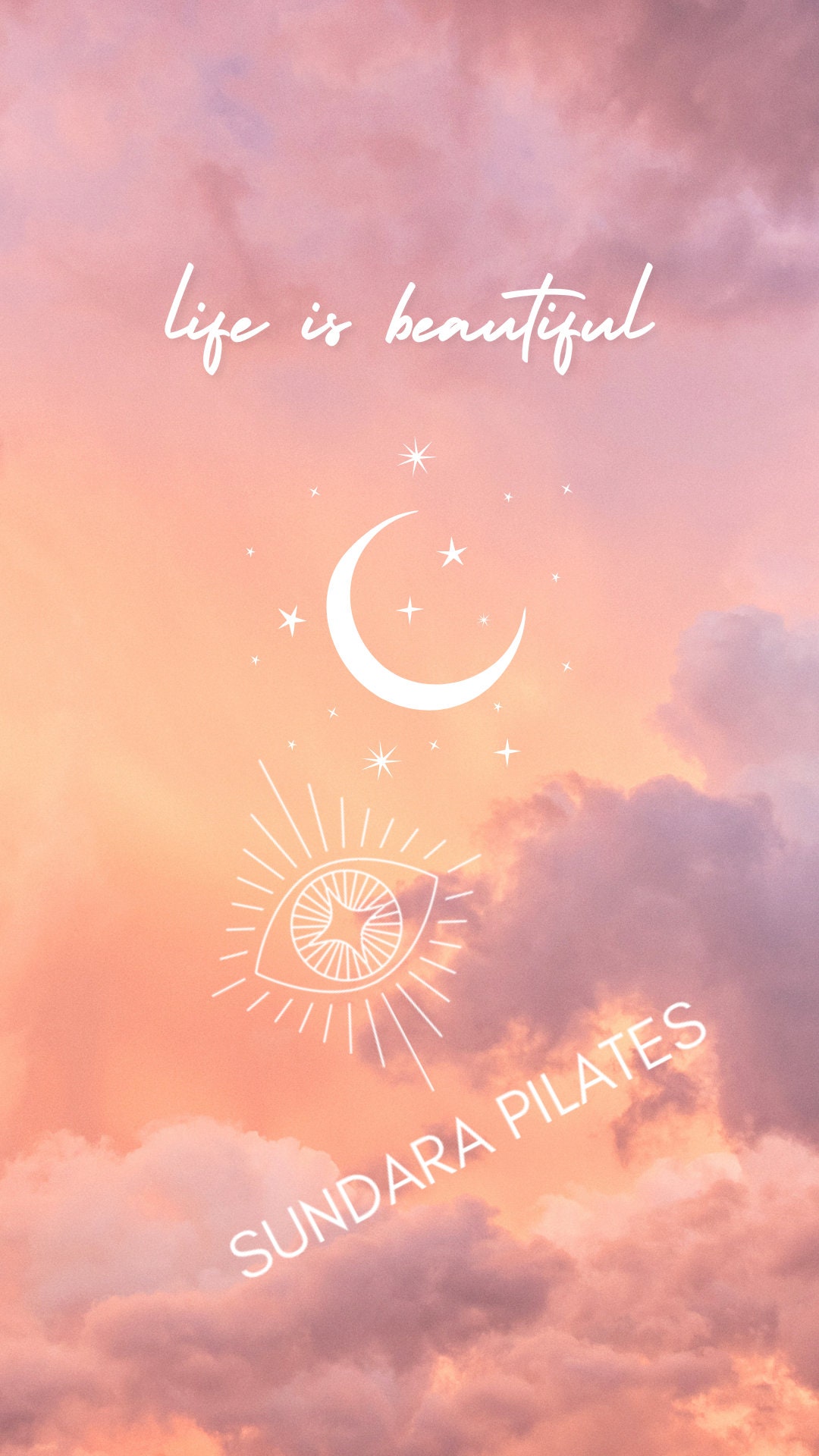 Life is beautiful Sunset Home Screen Wallpaper for Cel Phone