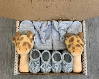 Twin Unisex Baby Gift Box - Twin Gift Set - Twin Baby Shower Gift - Twin Boy, Twin Girl Baby Hamper - Twin Hamper - Twin Gift - Twin Baby