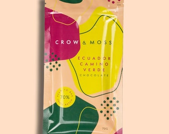 Crow & Moss Chocolate Ecuador Camino Verde Dark Chocolate 70%