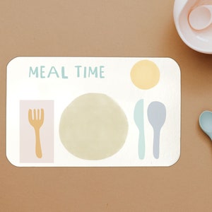 Printable Montessori Placemat, Learn To Set The Table, Montessori Practical Life, Minimalist  Toddler Placemat, Digital Download