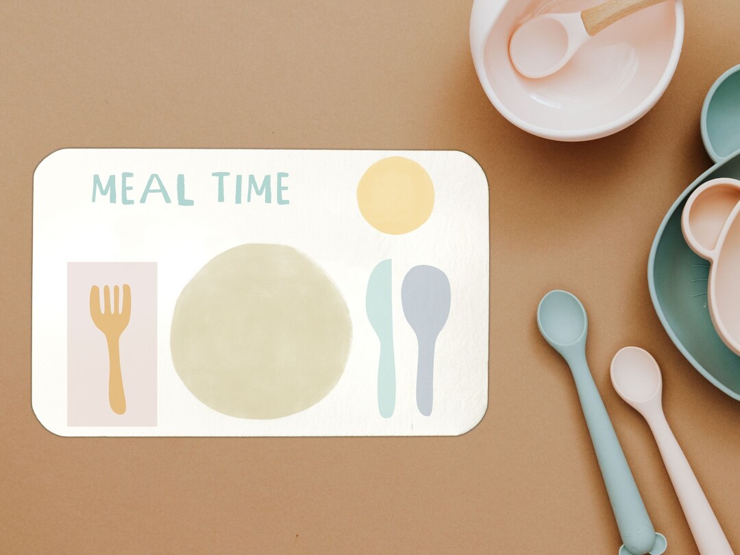 Printable Montessori Placemat, Learn to Set the Table, Montessori