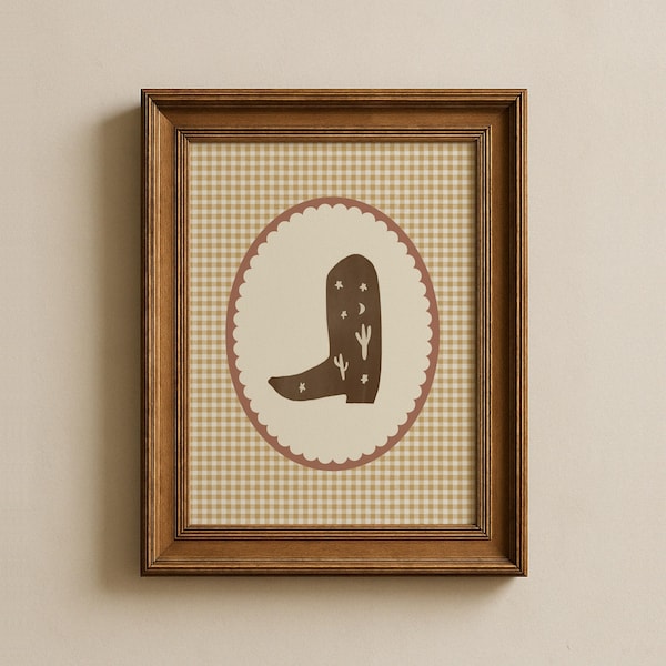 Vintage Cowgirl Nursery Wall Art, Girly Western Room Decor, Pink Prints