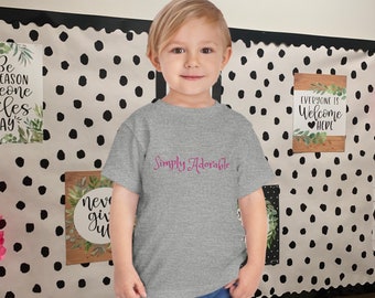 Simply Adorable Toddler Short Sleeve Tee