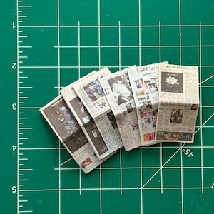 Miniatur Sonntag NYT Zeitung 1:12 Maßstab PDF Digital Download