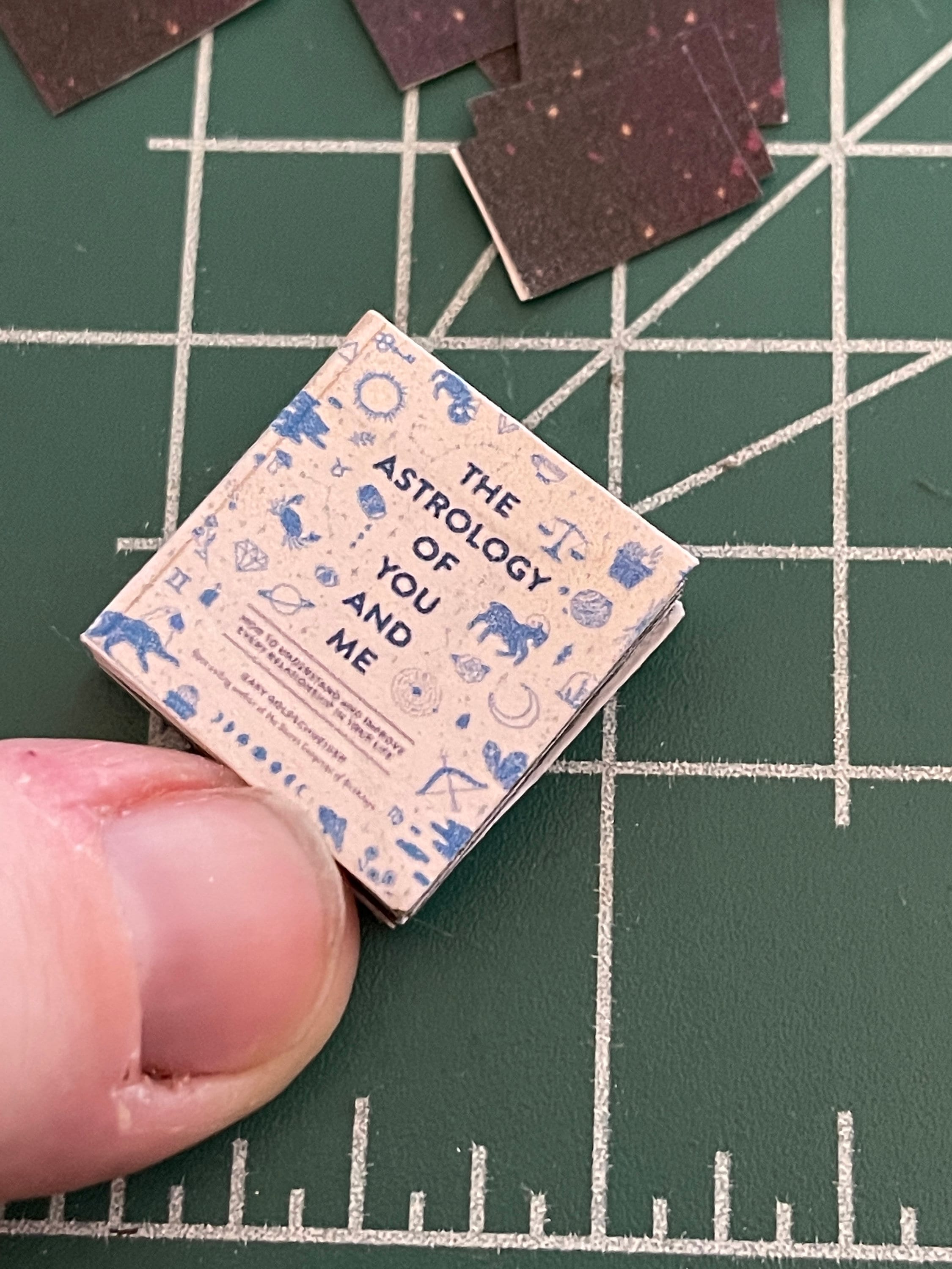 Miniature Astrology Book and Tarot Card Deck PDF DIGITAL DOWNLOAD 1:12th Scale Fortune Teller Bundle