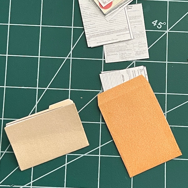 Miniature Documents - Etsy