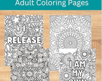 Trauma Coloring Pages - Etsy