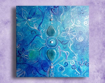 Spirit of the waters Agate painting