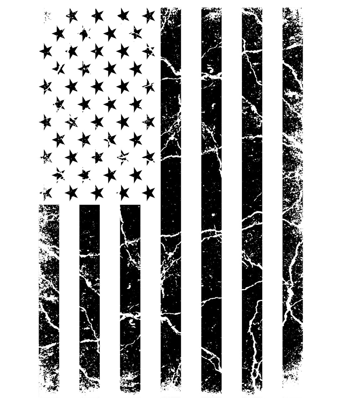 Black American Flag Distressed Flag Pdf Fourth of July Pdf - Etsy