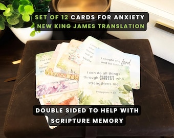 Tarjetas bíblicas para la ansiedad (NKJV), sugerencias para memorizar versículos bíblicos