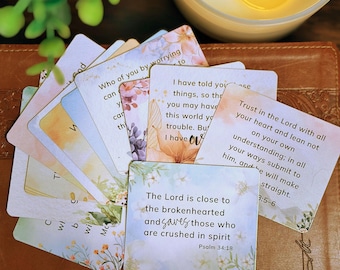 Scripture Cards with Bible Verses for Anxiety