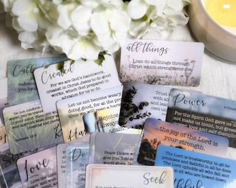 Tarjetas de las Escrituras con versículos bíblicos para animar