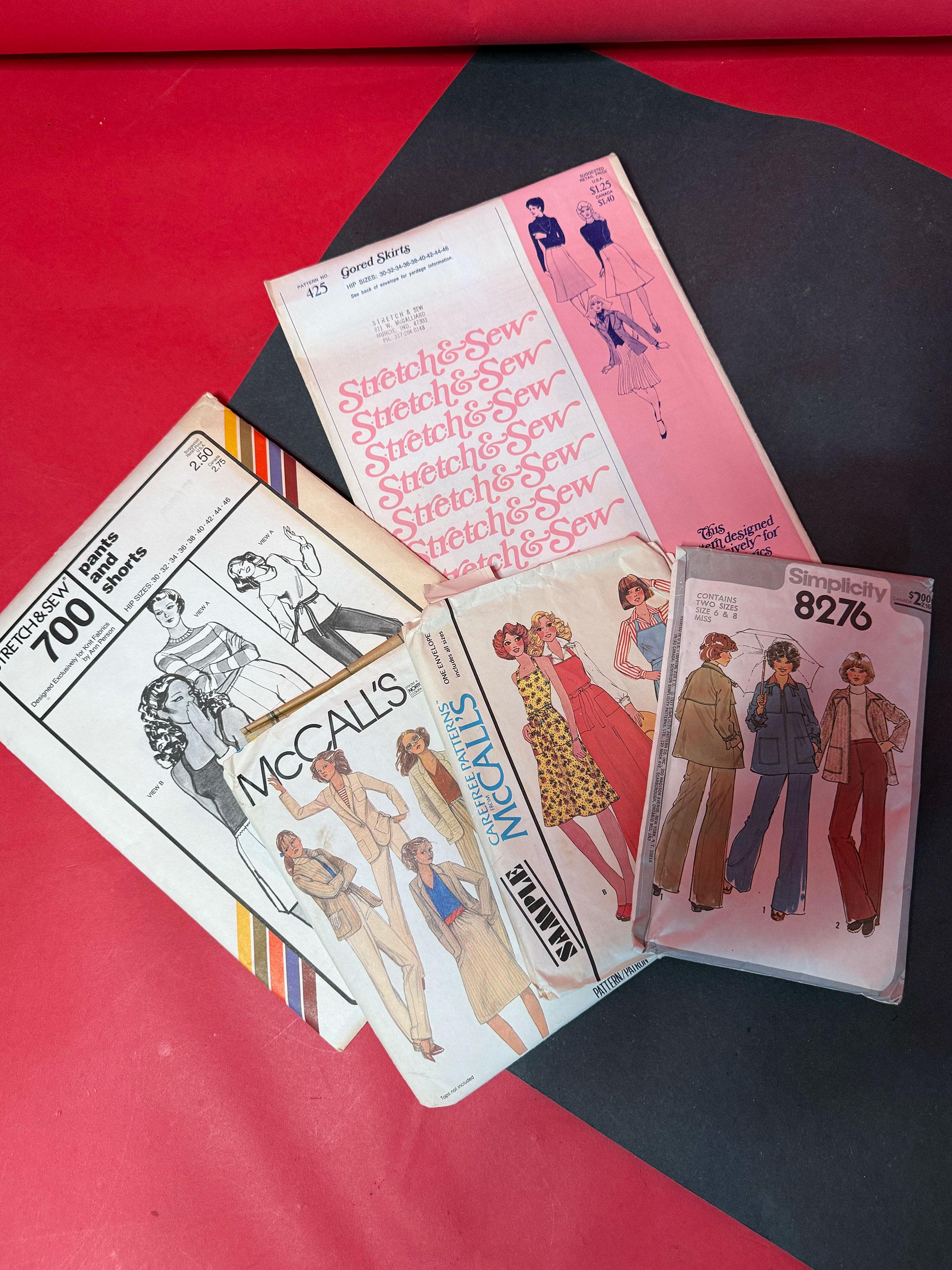 1970s Sewing Pattern Archive | Stretch & Sew, Mccall's, Simplicity - Etsy