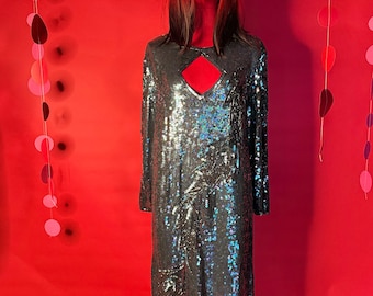 sequin colour change dress sequin colour change dress Adoria Sequin Cut Out Maxi Dress