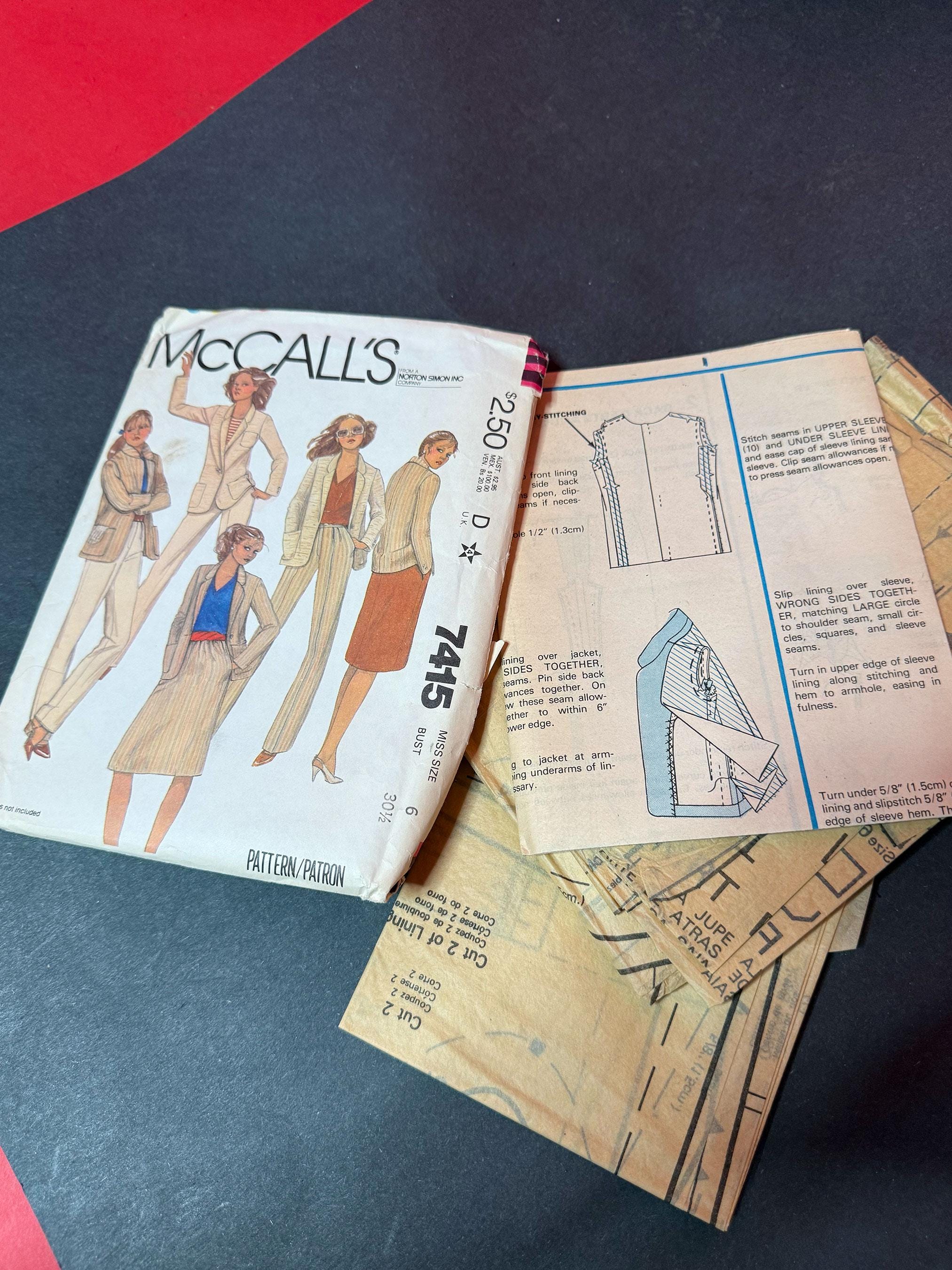 1970s Sewing Pattern Archive | Stretch & Sew, Mccall's, Simplicity - Etsy